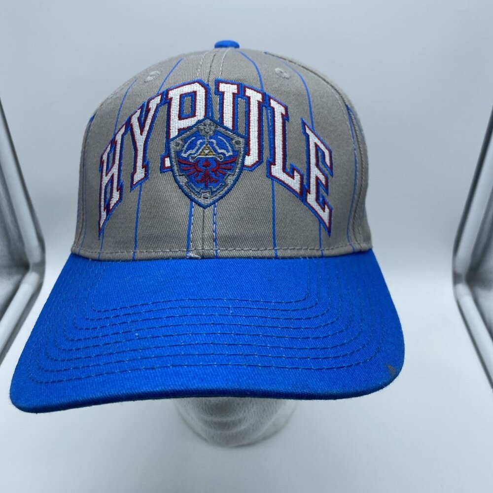 The Legend of Zelda Hyrule Hat Cap Snap-back Gray Blue